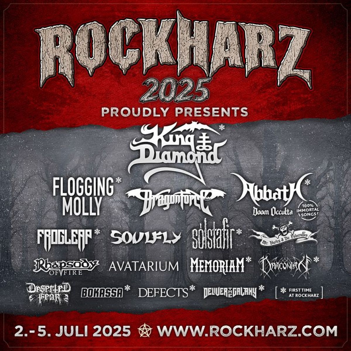 ROCKHARZ 2025: Neue Bandwelle mit hochkarätigen First-Timern
