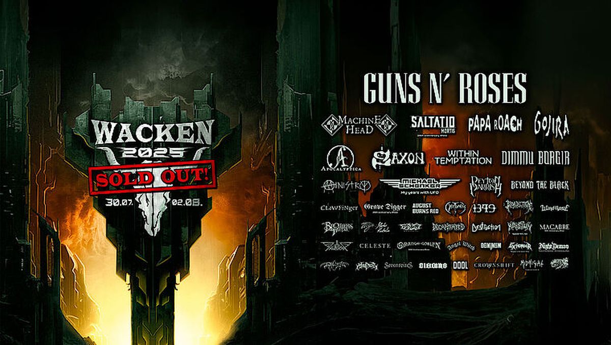 Rocklegenden GUNS N’ ROSES kündigen Tour für 2025 an - Tourabschluss auf dem WACKEN OPEN AIR