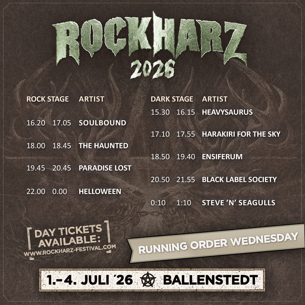 rockharz festival running order 2026  5